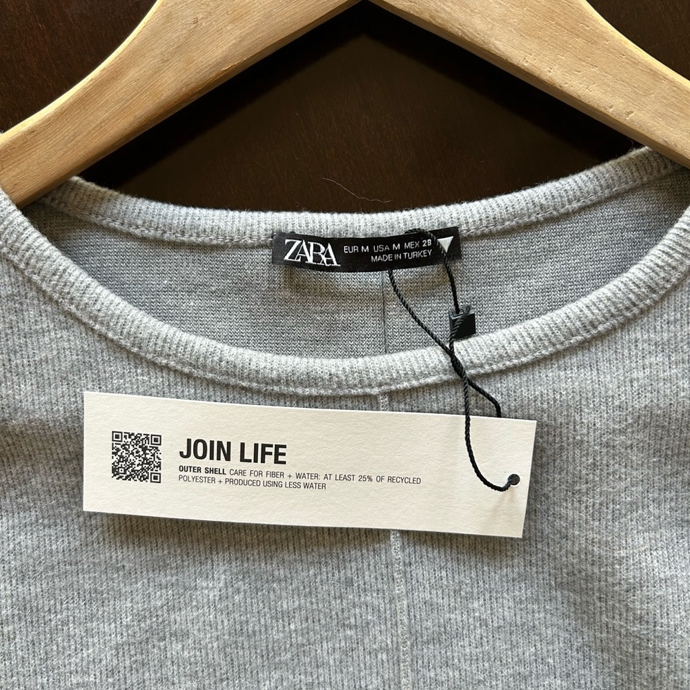 NEW Beautiful ZARA gray dress